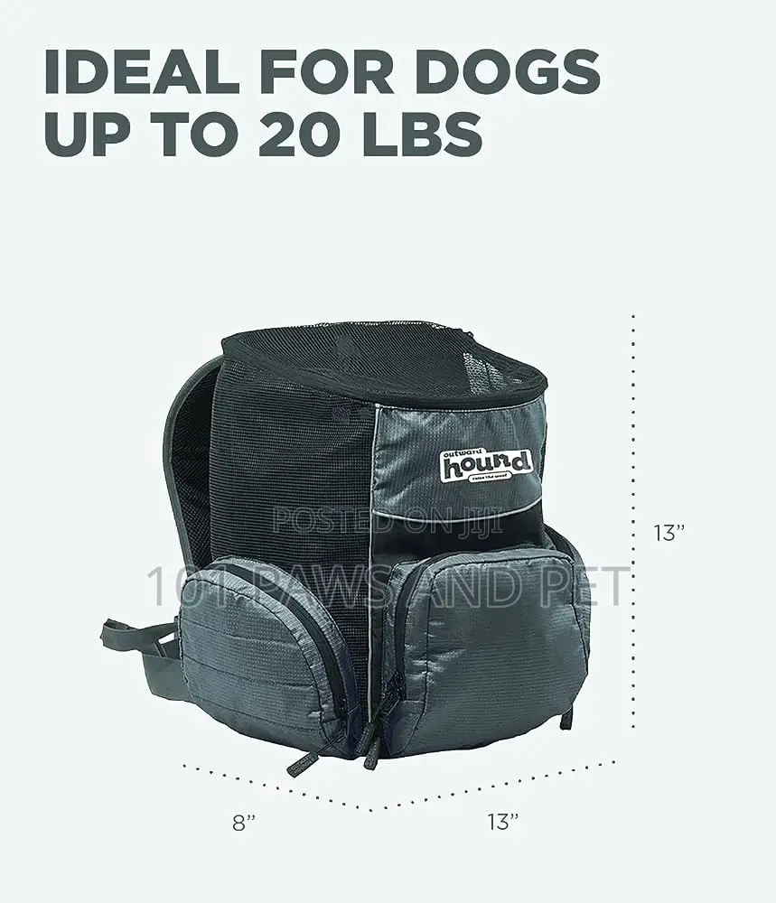 Outward Hound PupPak Dog Front Carrier, Grey, Medium, 12.5" X 9" X 14