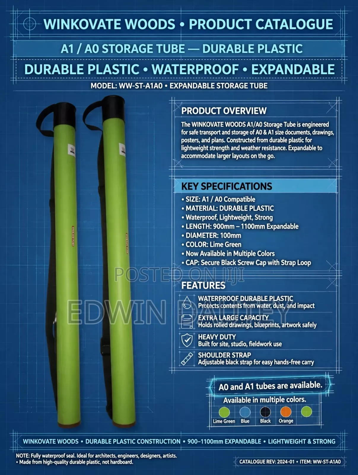 Drawing Paper Storage Tube