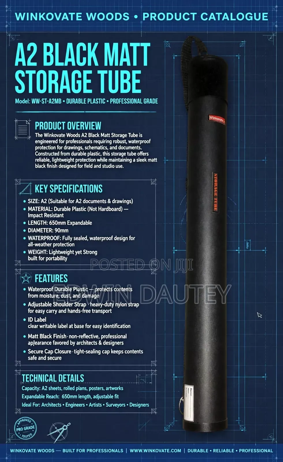 Drawing Paper Storage Tube