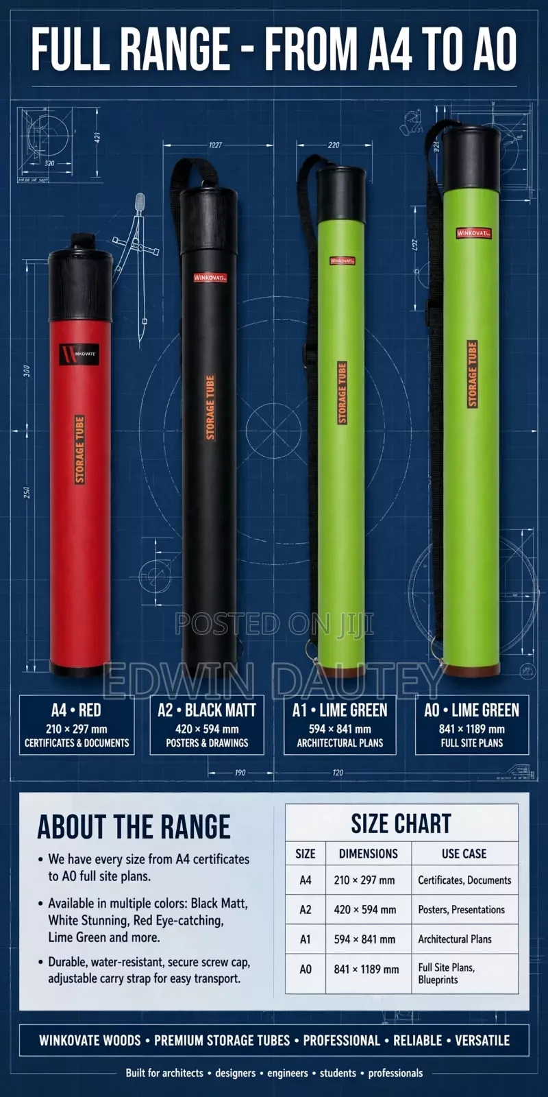 Drawing Paper Storage Tube