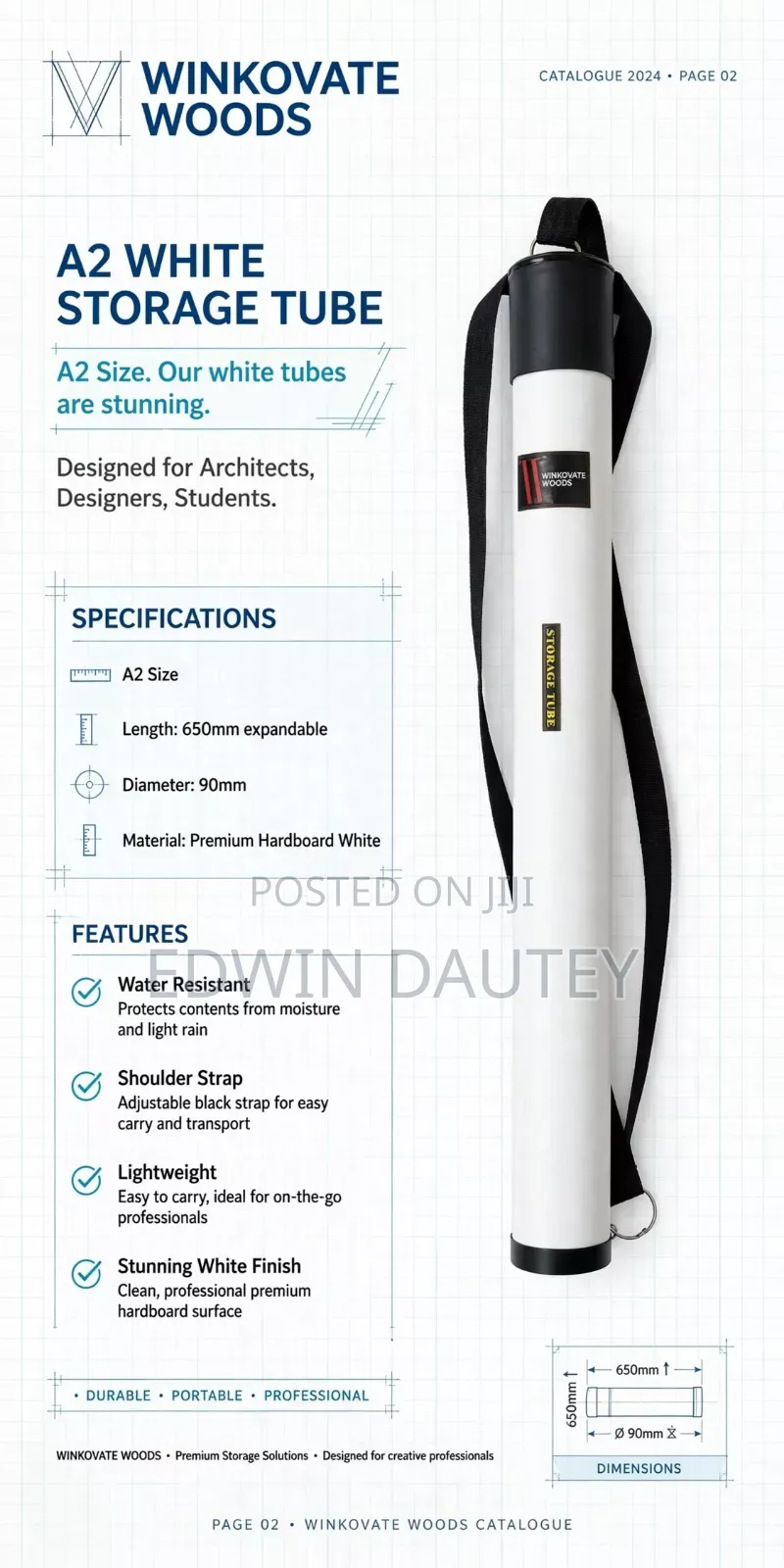 Drawing Paper Storage Tube