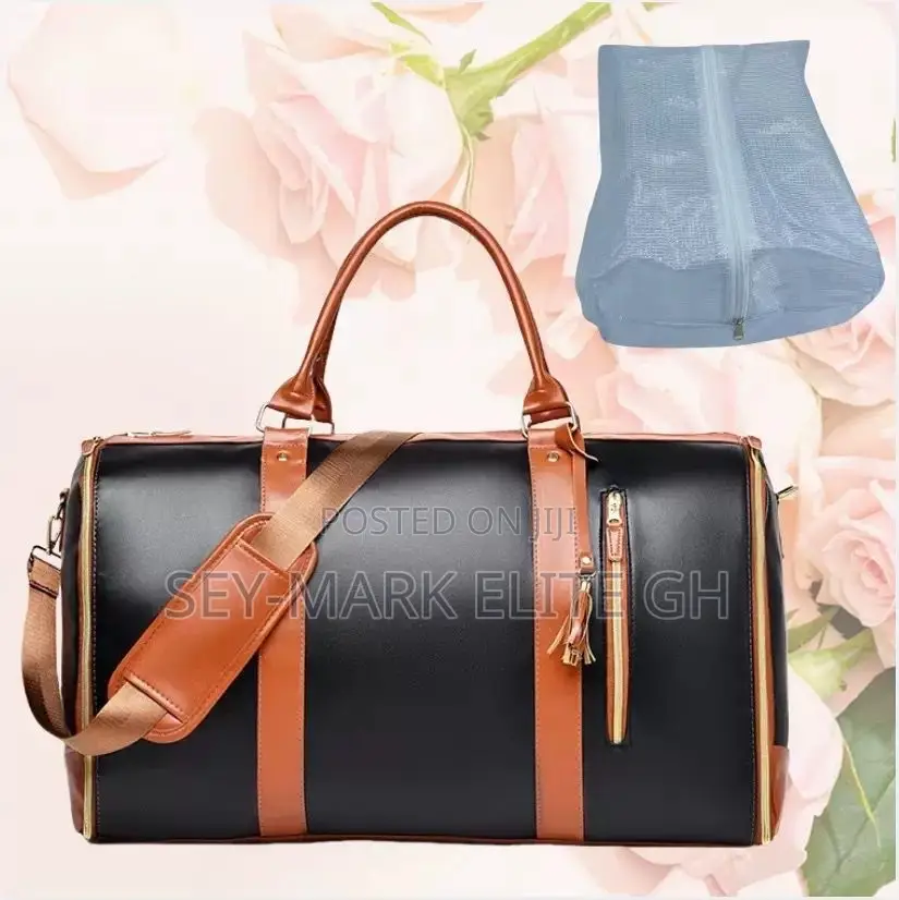 2 in 1 Quality Leather Convertible Duffle Bag