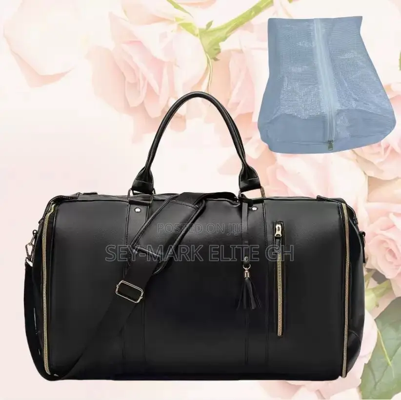 2 in 1 Quality Leather Convertible Duffle Bag