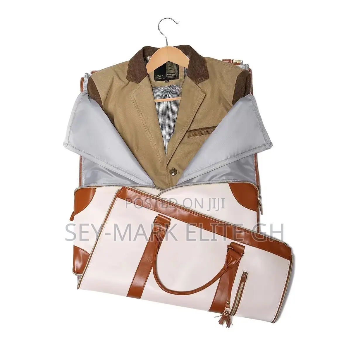 2 in 1 Quality Leather Convertible Duffle Bag