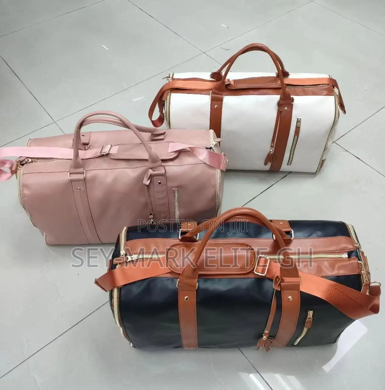 2 in 1 Quality Leather Convertible Duffle Bag