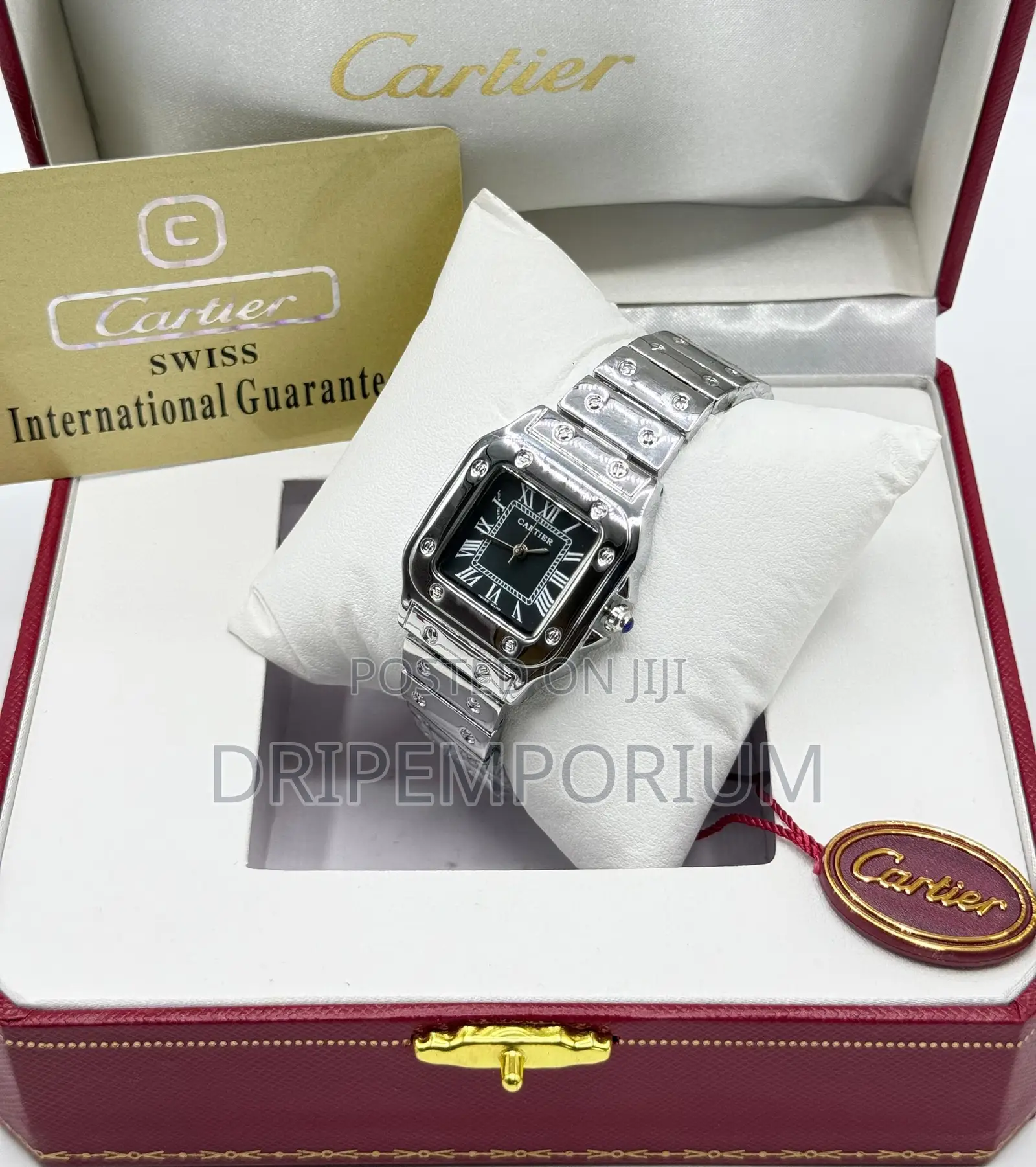 Cartier Chain Strap  and Leather Watch