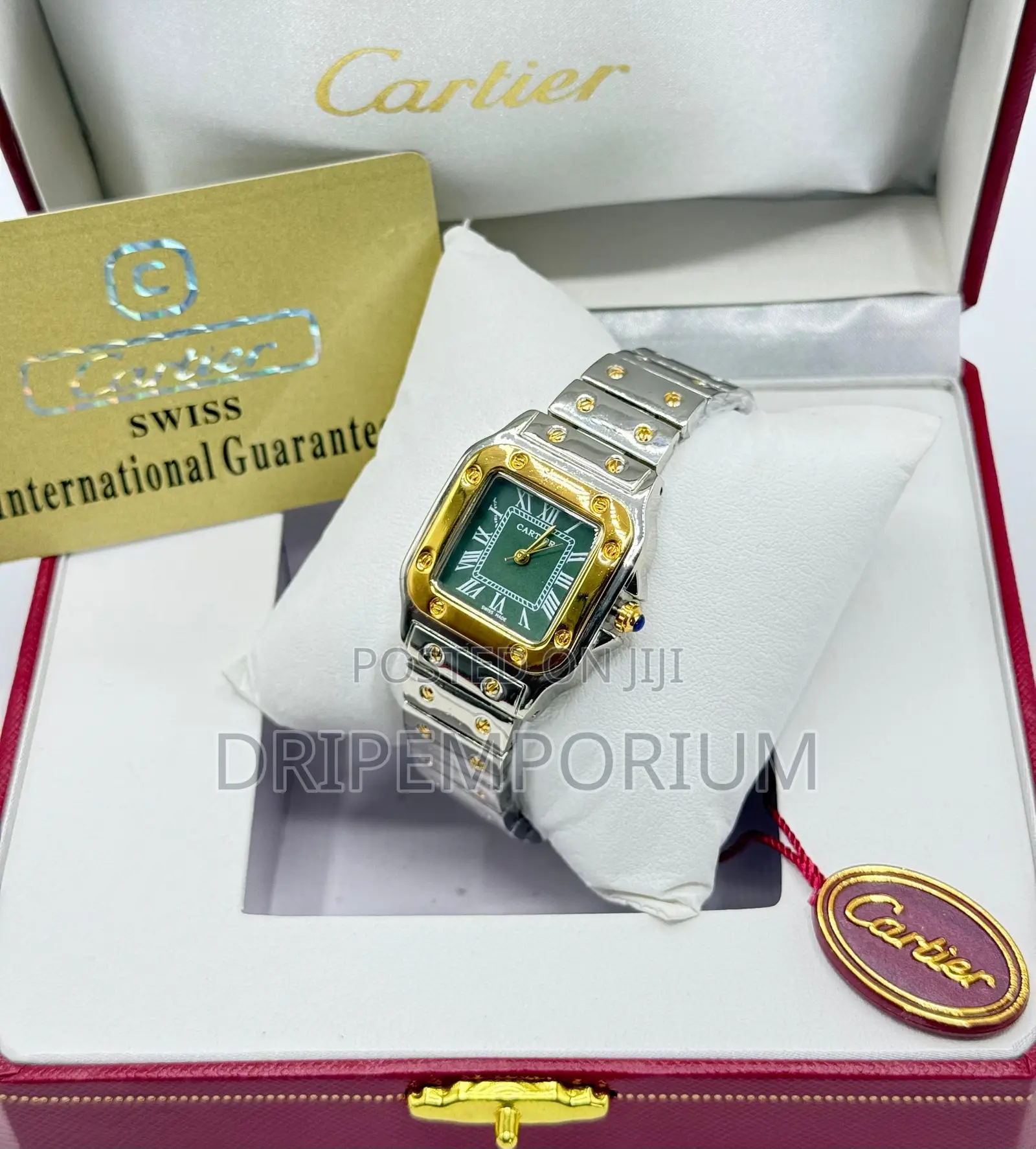 Cartier Chain Strap  and Leather Watch