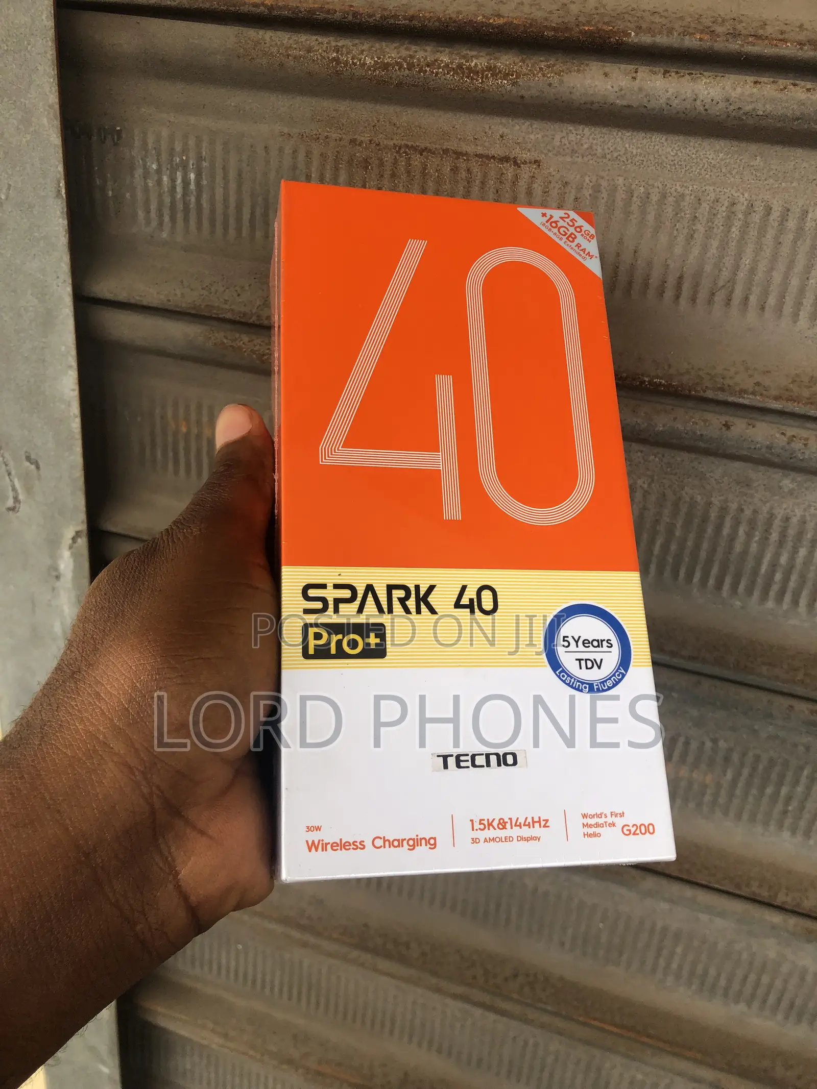 New Tecno Spark 40 Pro+ 256 GB Black