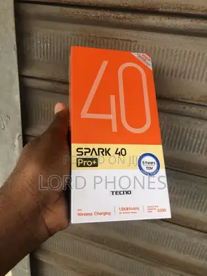 New Tecno Spark 40 Pro+ 256 GB Black