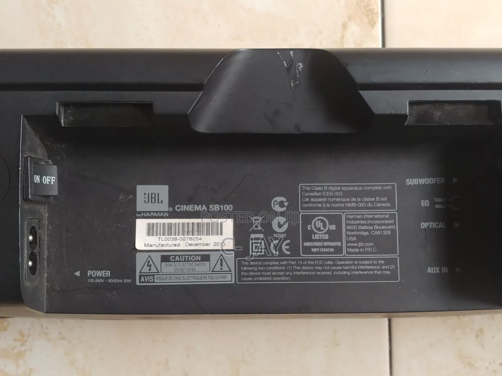 JBL Cinema Sb100 Soundbar