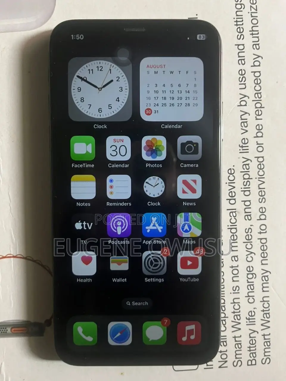 Apple iPhone X 64 GB Black