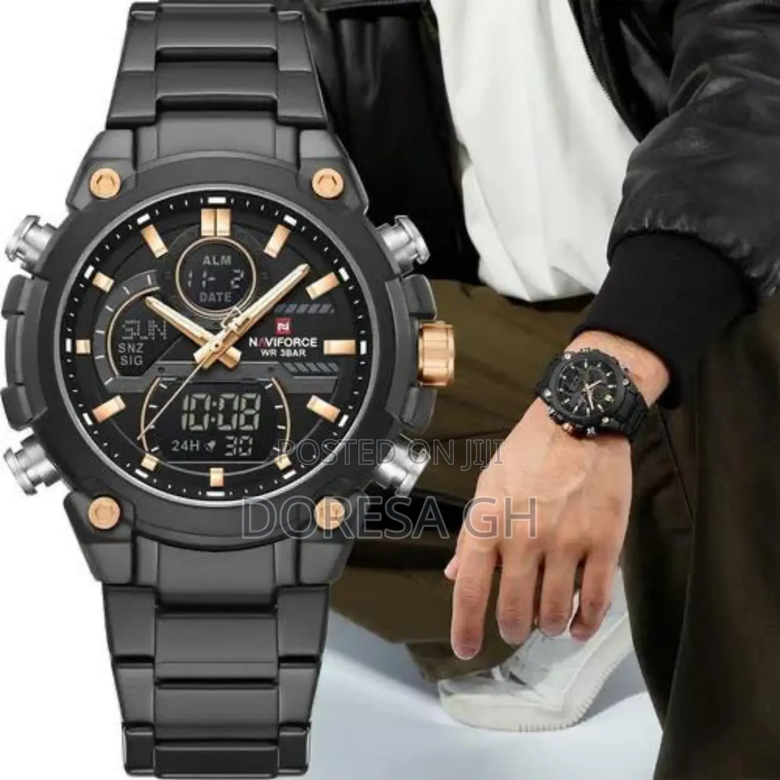 NAVIFORCE Men’s Watch | 3ATM Water Resistant Refined Timepiece