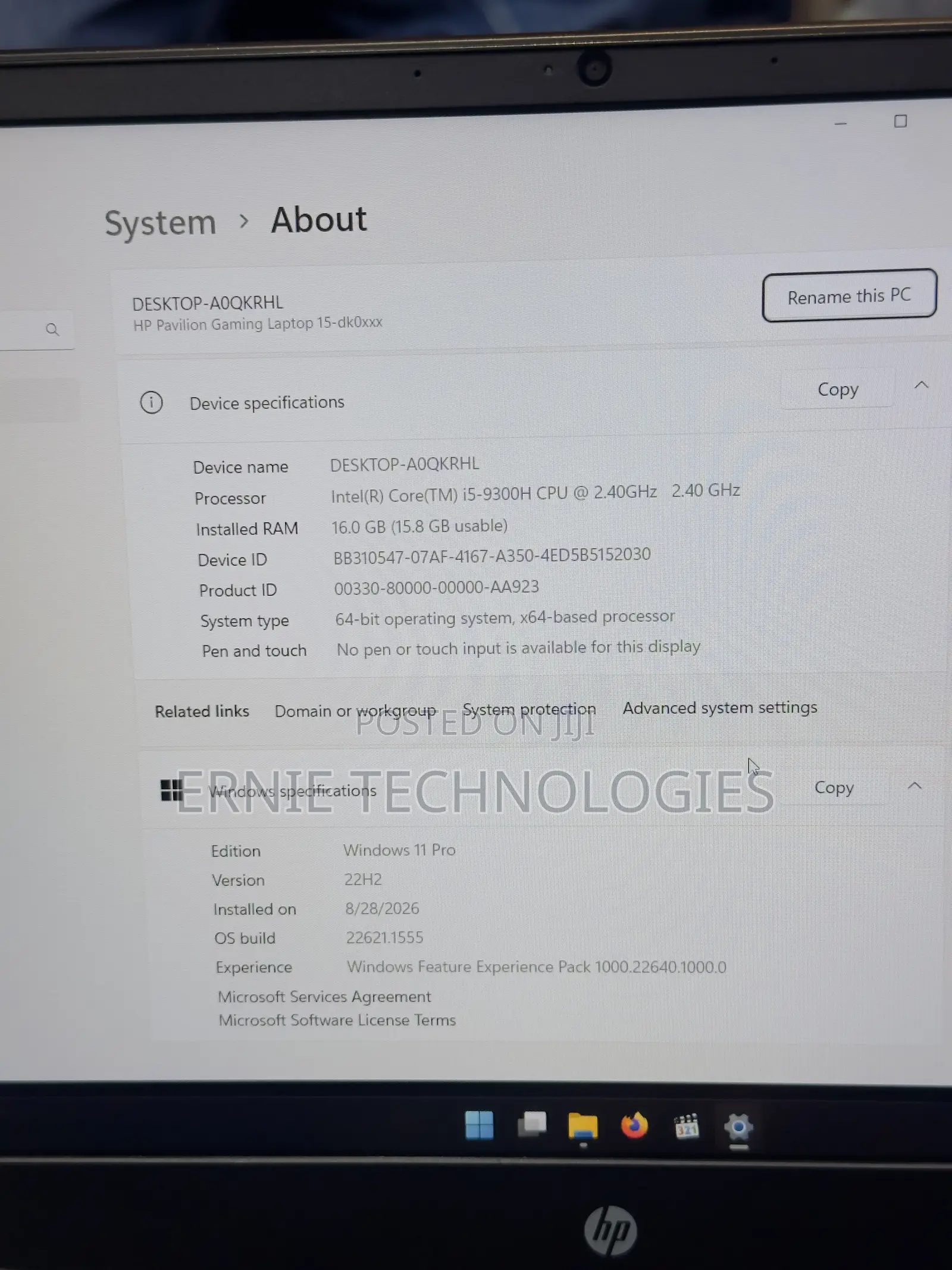 Laptop HP Pavilion Gaming 15 2019 16GB Intel Core i5 SSD 512GB