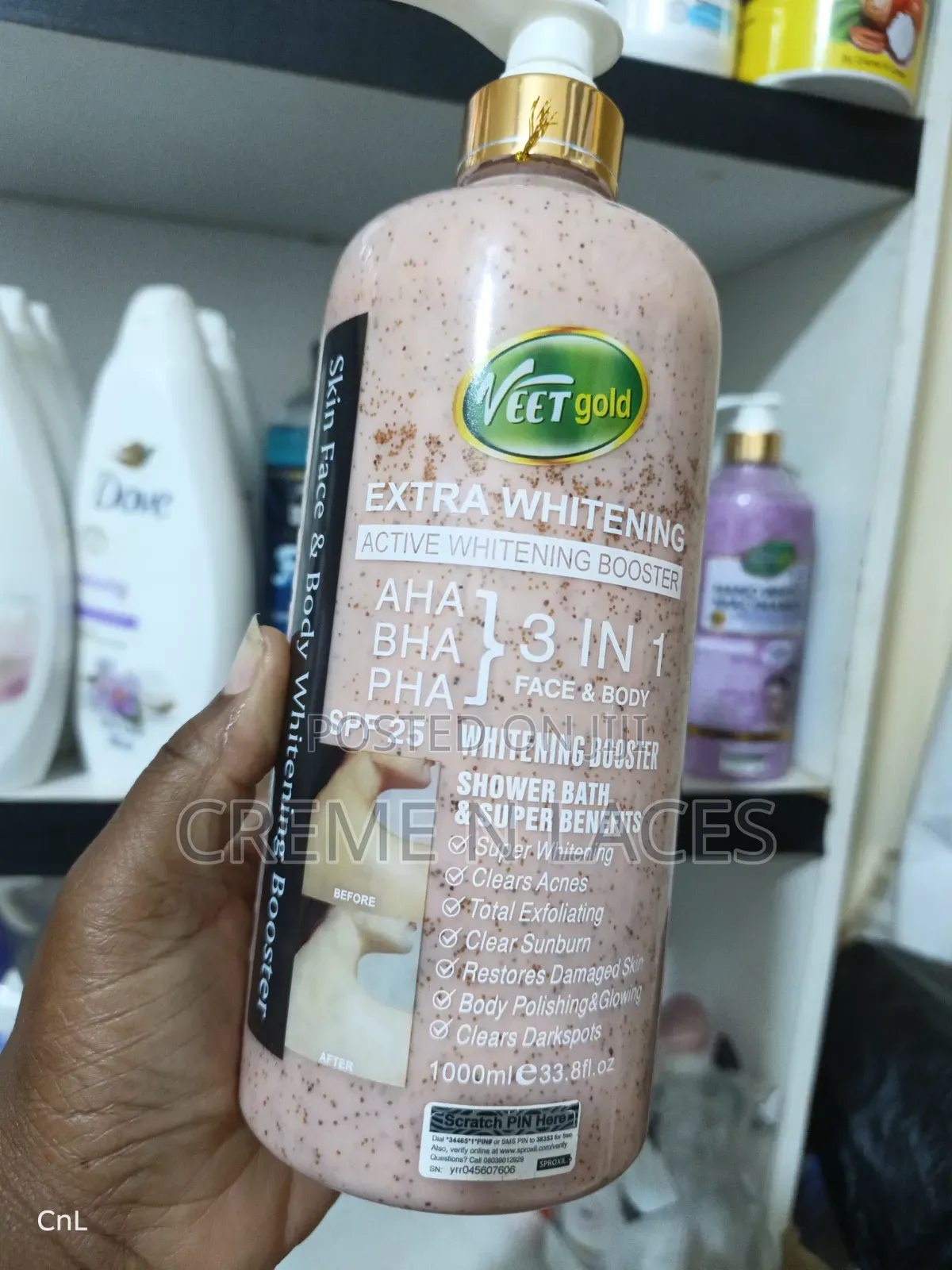 Veetgold Shower Gels 1000ml