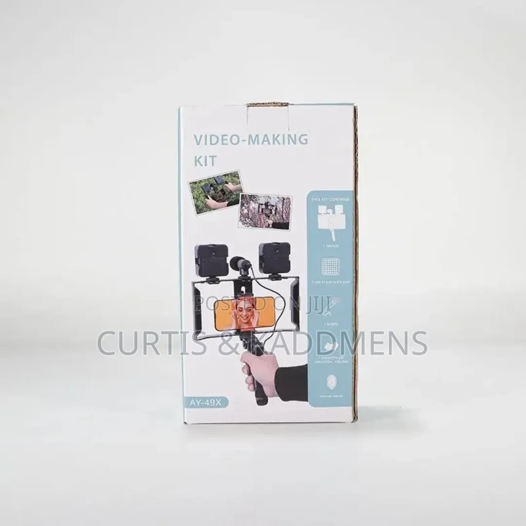 Ay-49x Video Makin, Vlogging Kit, Complete Set for Phones.