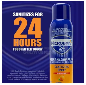 Microban 24-Hour Sanitizing Spray - Citrus Scent - 435 Grams