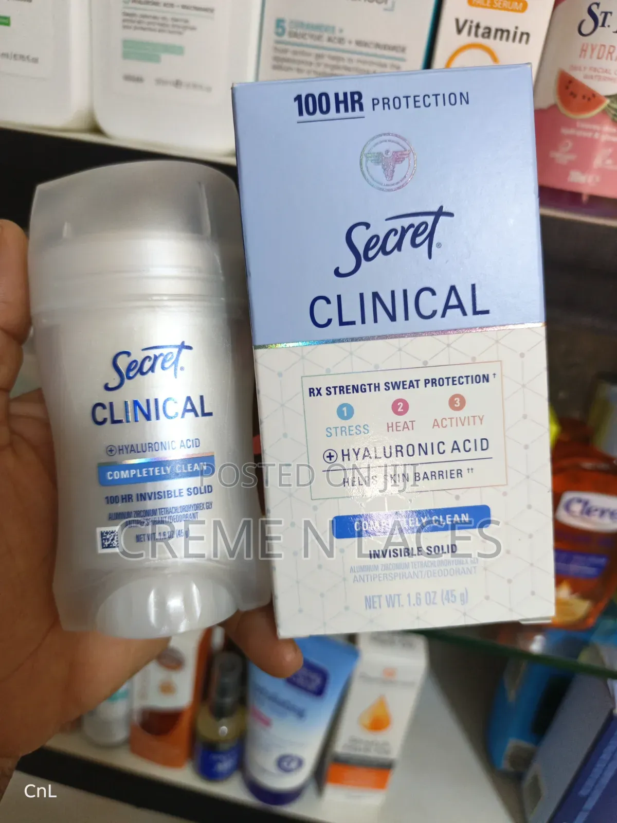 Secret Clinical Strngth 100HR Invisible Solid Antiperspirant Deodorant