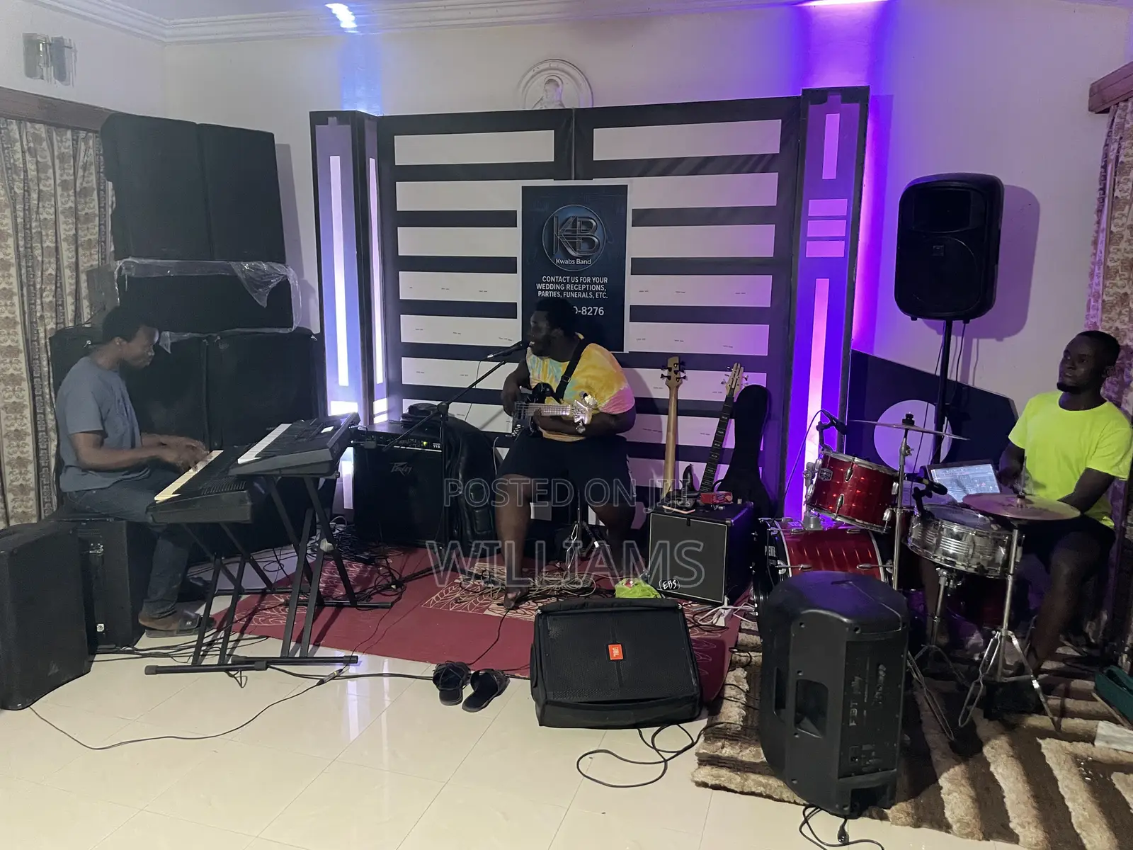 Live Band and Equipment for All Events