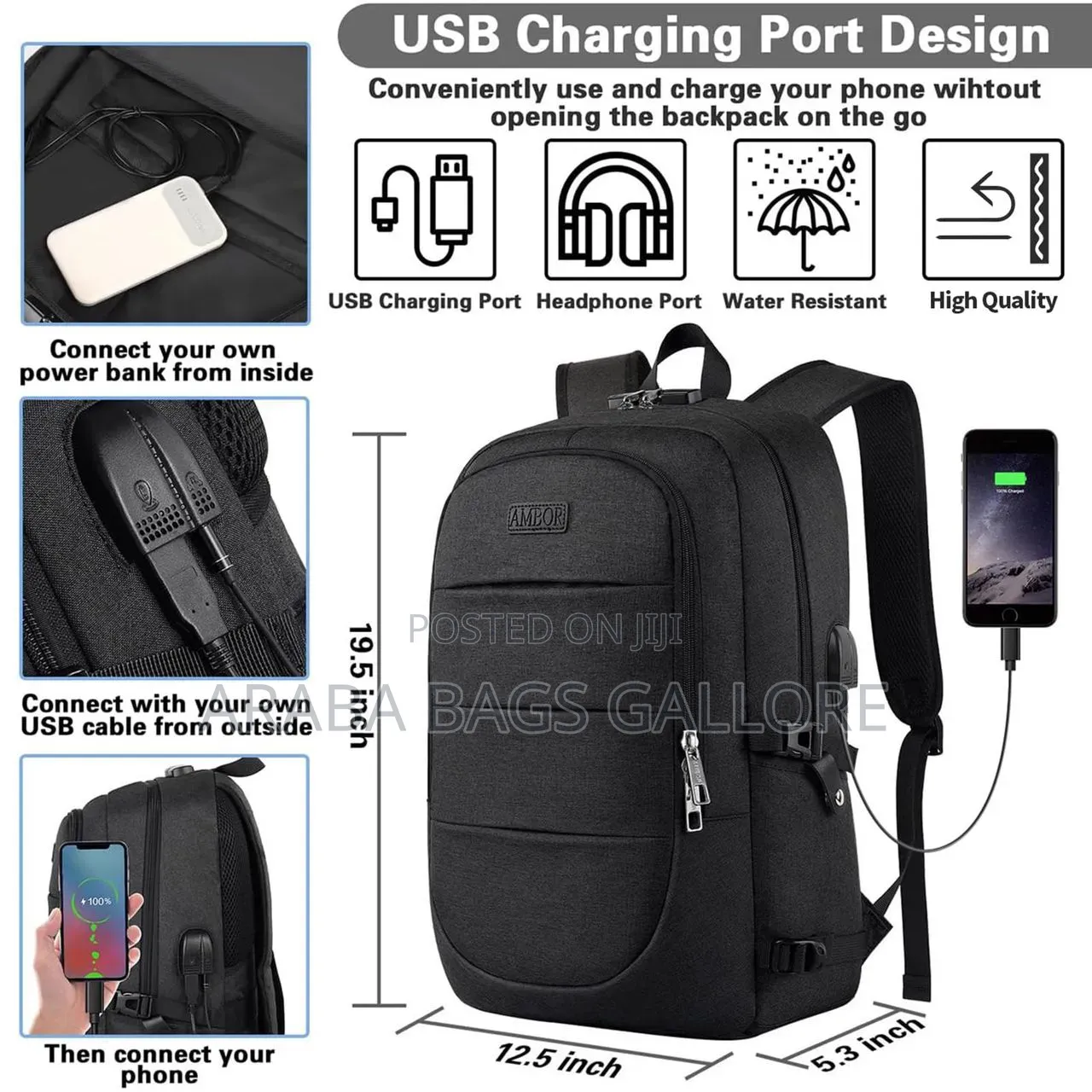 Quality Waterproof Laptop/Work Backpack