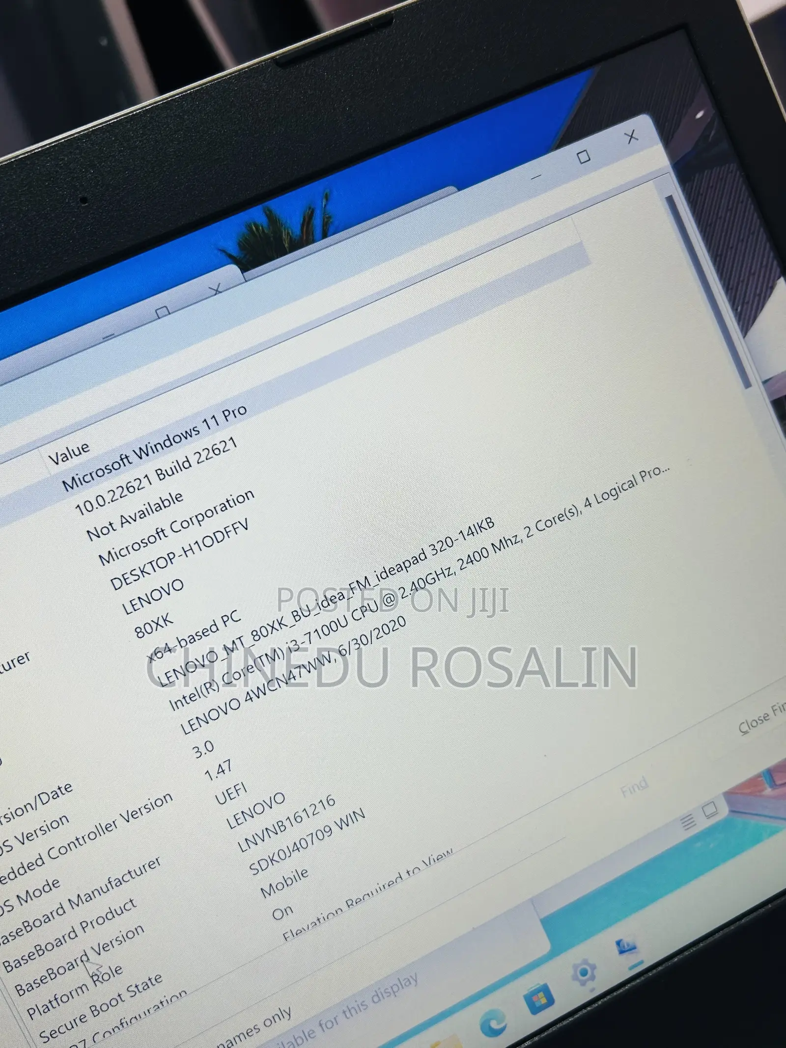 Laptop Lenovo IdeaPad 320 8GB Intel Core i3 SSD 128GB