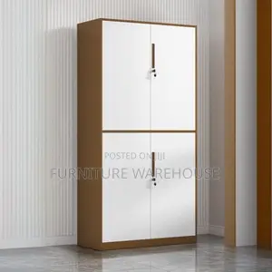 Modern Four-Door Metal Office Storage Cabinet