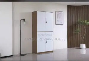 Modern Four-Door Metal Office Storage Cabinet