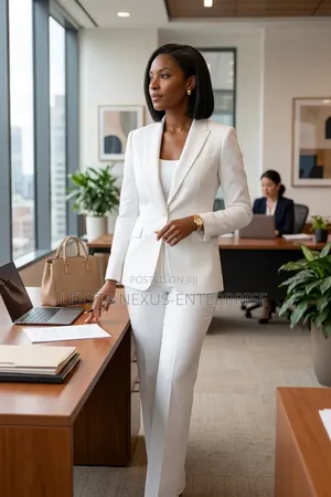White Long Sleeve Suit