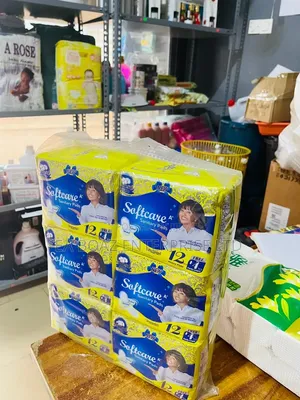 Softcare Sanitary Pad, Cotton Soft 12 Heavy Flow + Free 4 Panty Liners