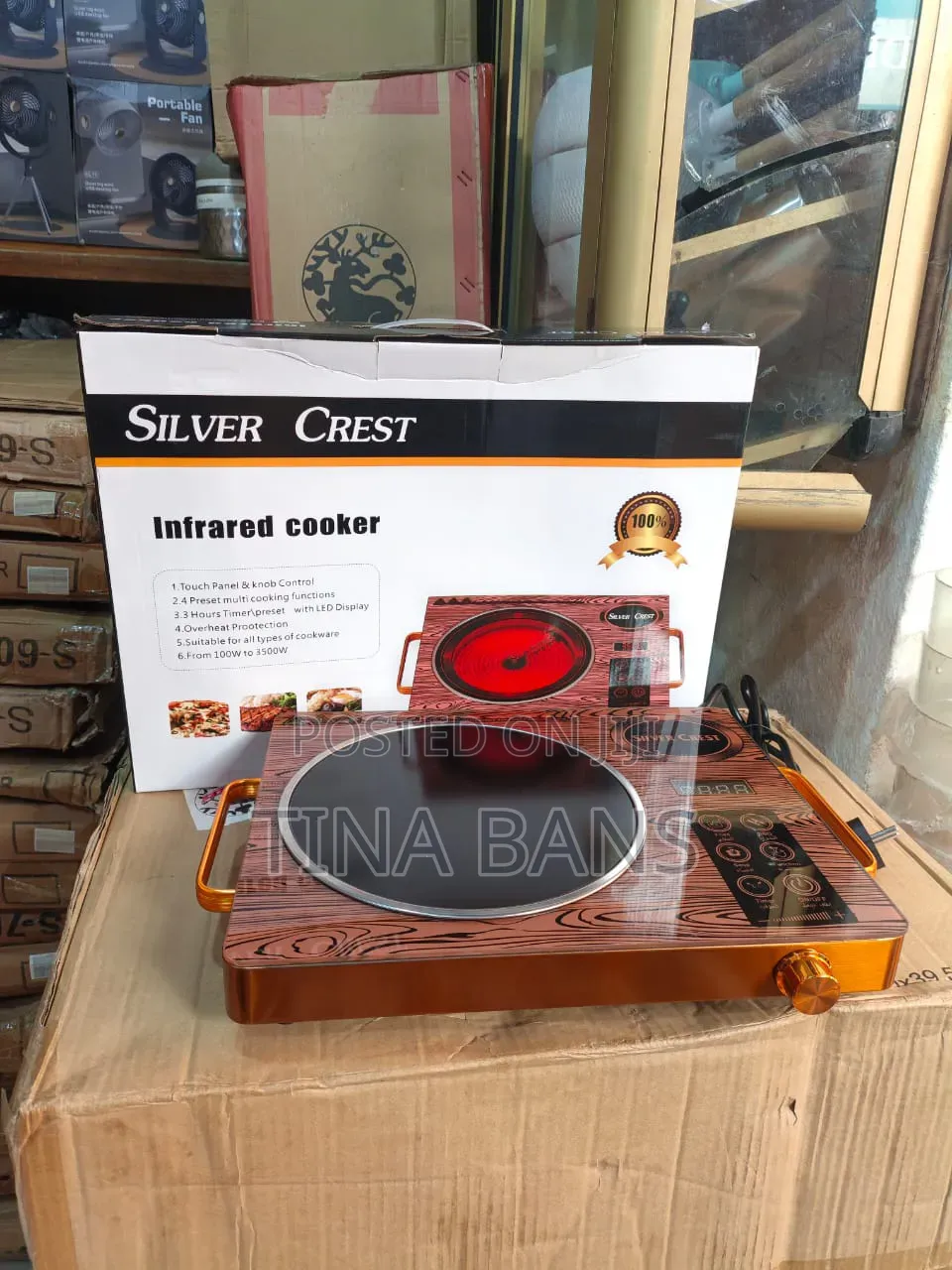 Silver Crest Electric Cooker Infrared Single Hot Plate