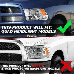 Dodge Ram 1500 2009-2018 Halogen Headlight