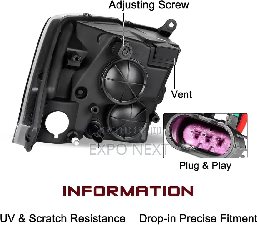 Dodge Ram 1500 2009-2018 Halogen Headlight