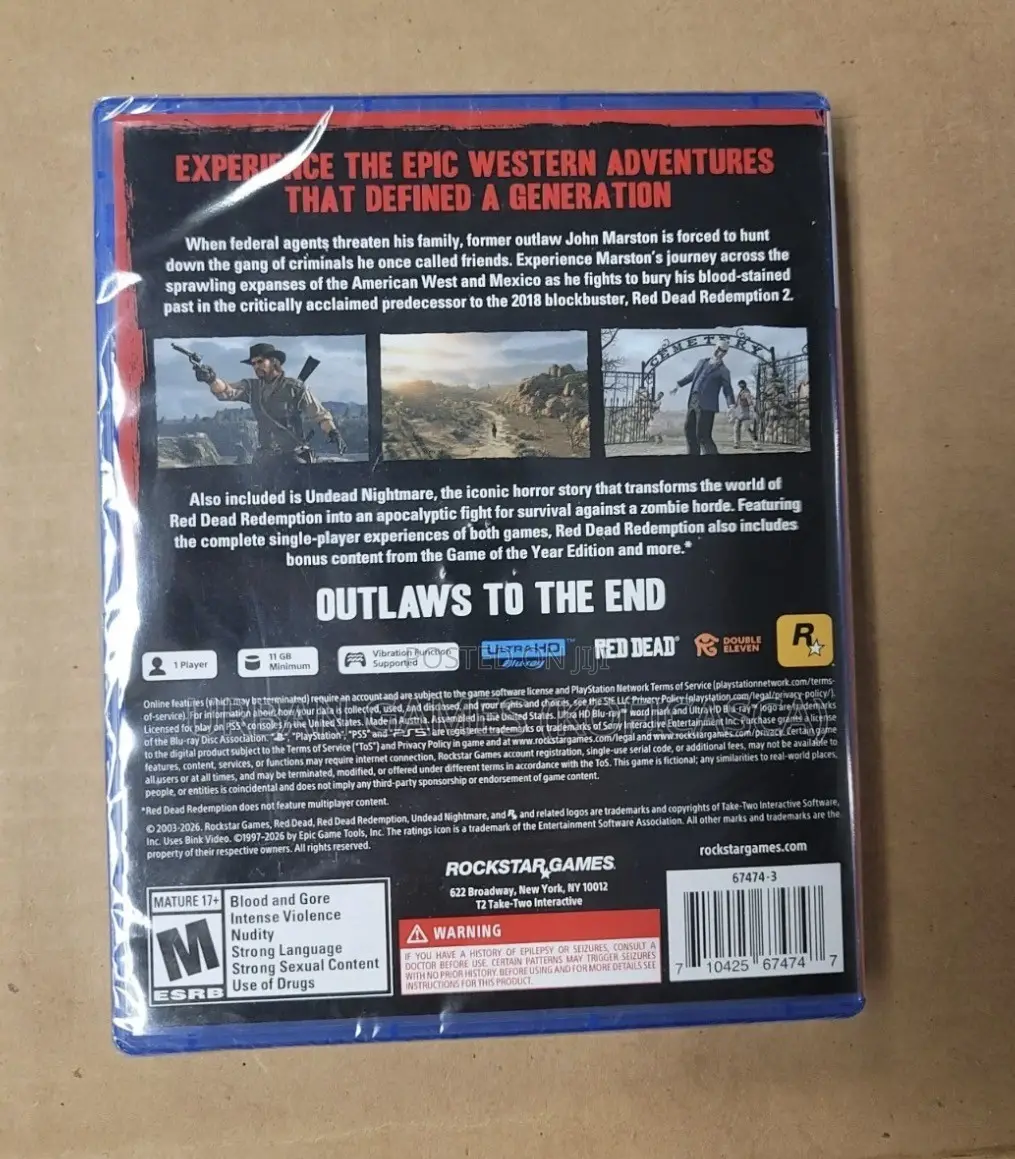 Red Dead Redemption Ps5 Sealed