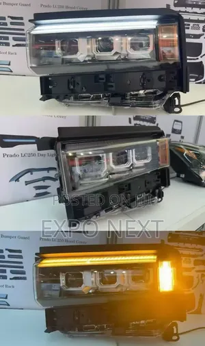 Toyota Prado LC250 2024-2025 Led Three Lens Plug and Play Head Light