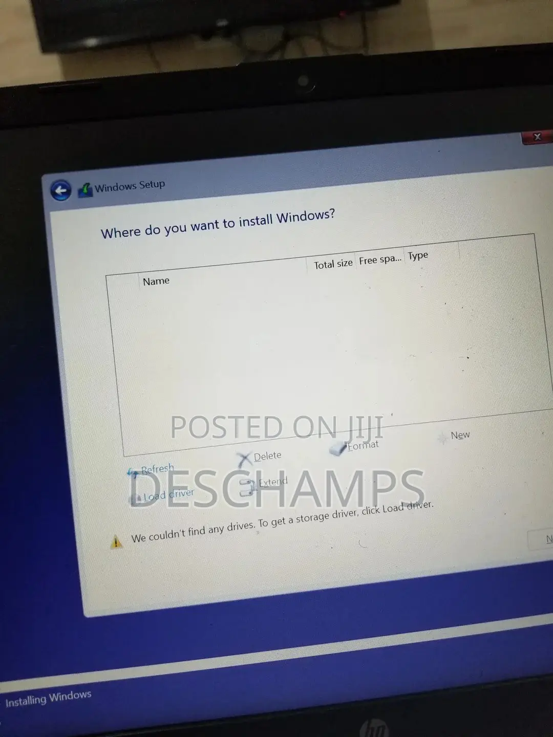 No Storage Device Found?