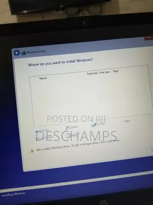 No Storage Device Found?