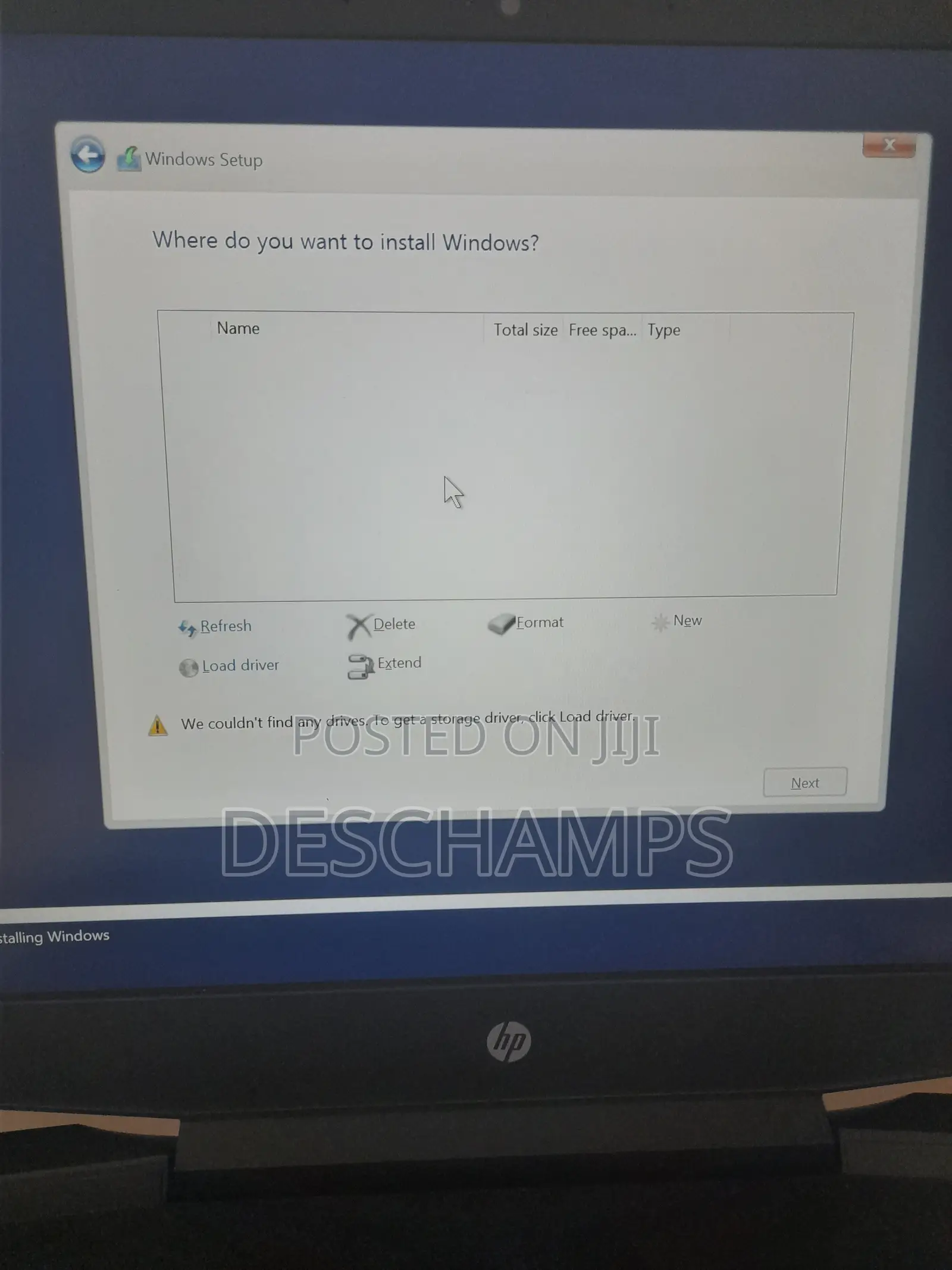 No Storage Device Found?