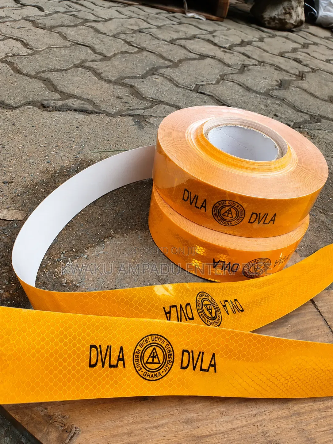 Original Yellow DVLA Reflective Tape – 1 Pack | Cars & Trucks
