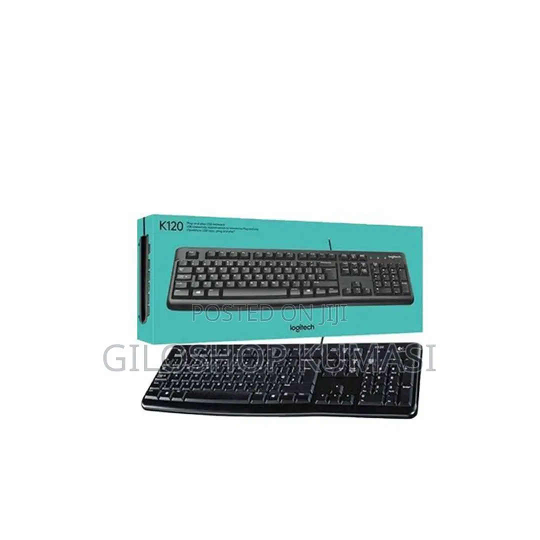 Logitech K120 Full Size Wired Keyboard USB Plug-and-Play Windows