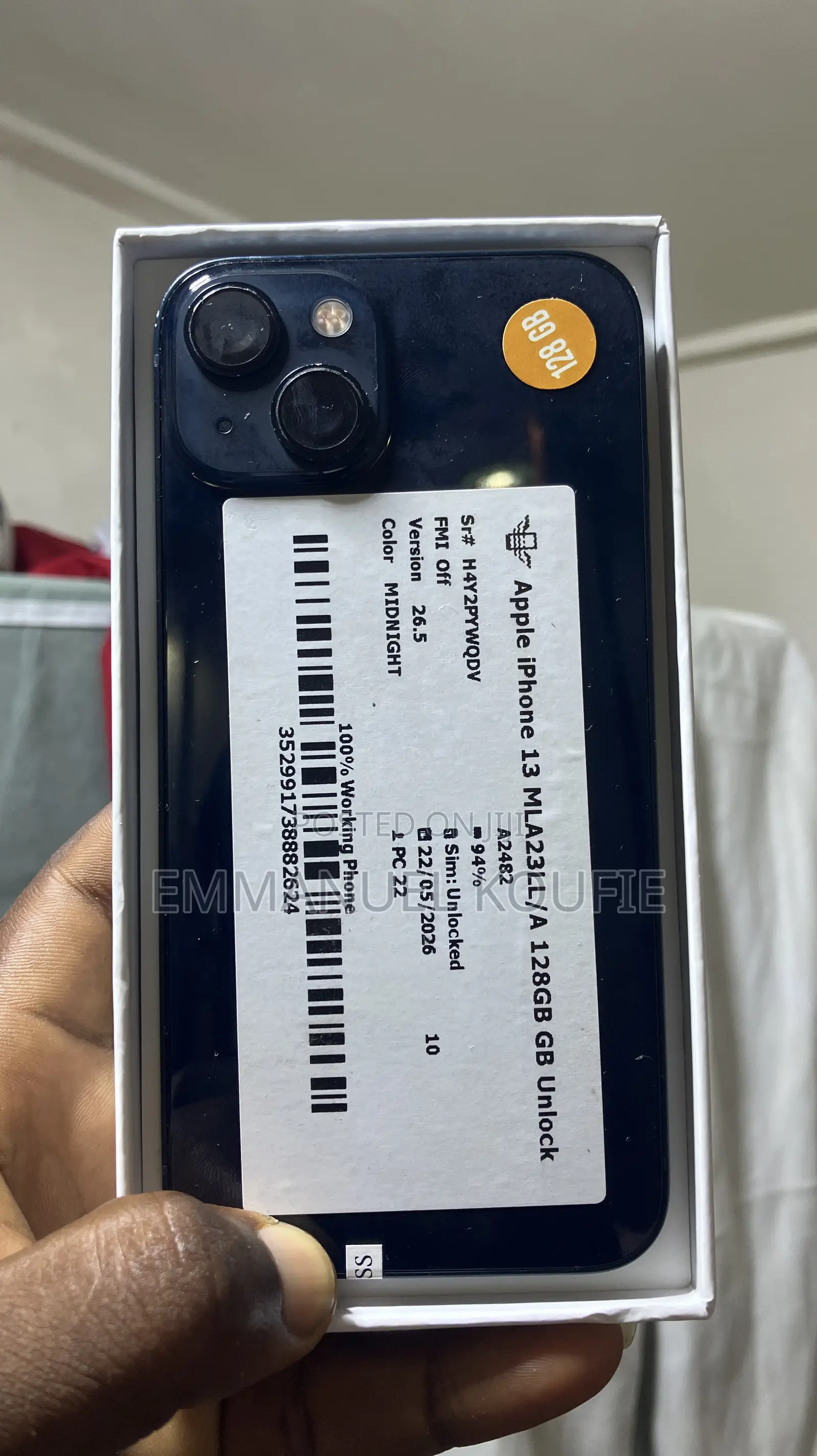 New Apple iPhone 13 128 GB Black