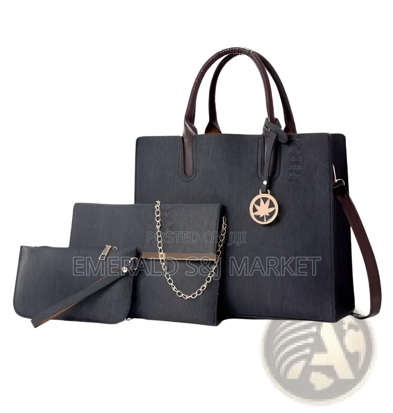 Ladies 3-Piece Multi Compartment Hand Bags
