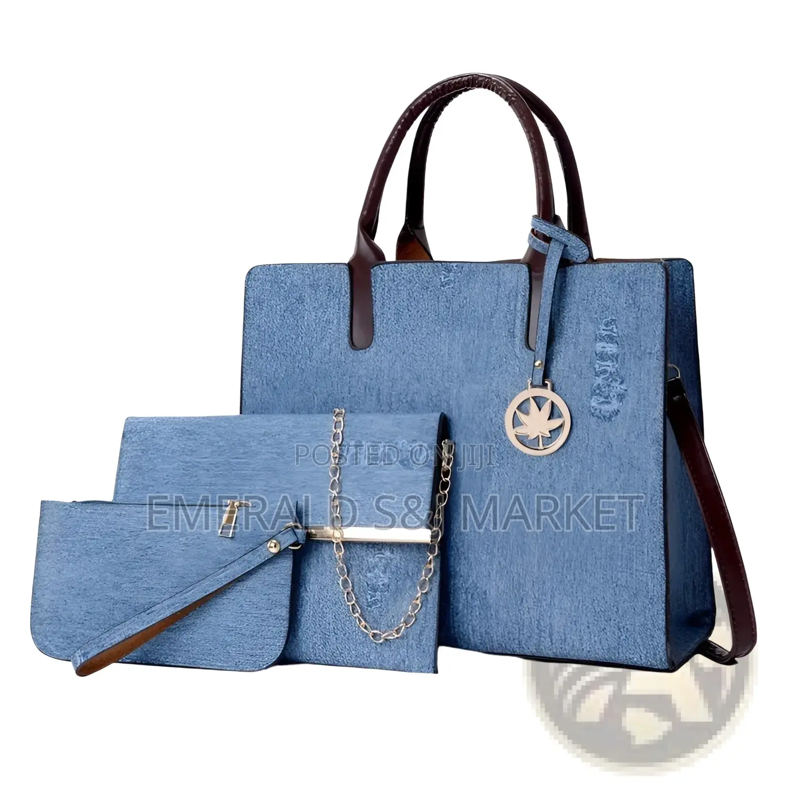 Ladies 3-Piece Multi Compartment Hand Bags