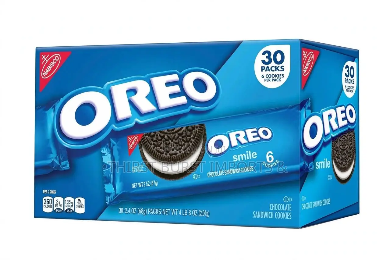 Oreo Chocolate Sandwich Cookies - 30 Snack Packs - USA Imported -