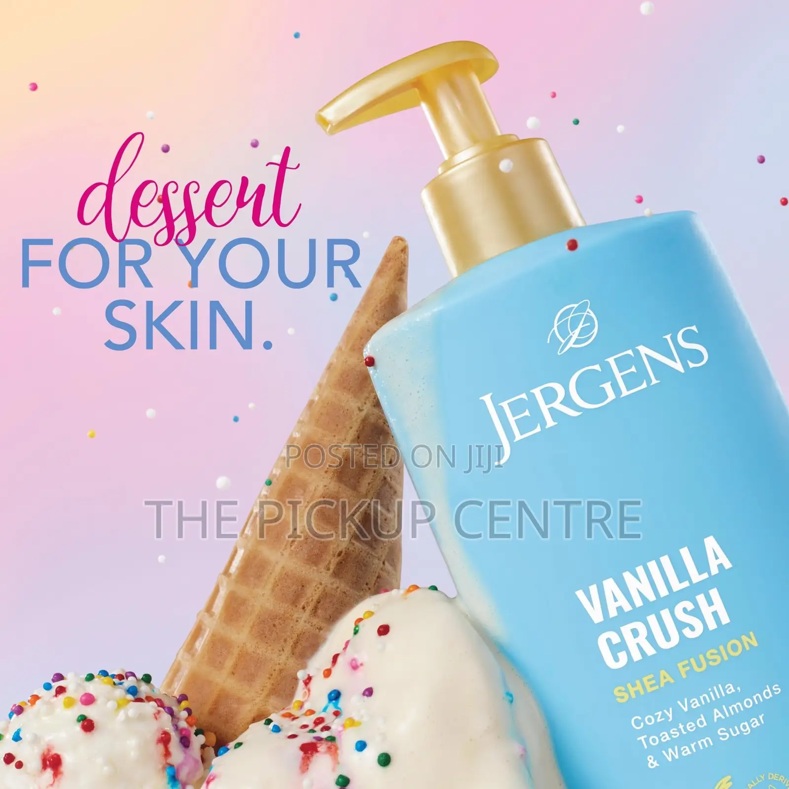 Jergens Shea Fusion Vanilla Crush Scented Body Lotion, Moisturizer