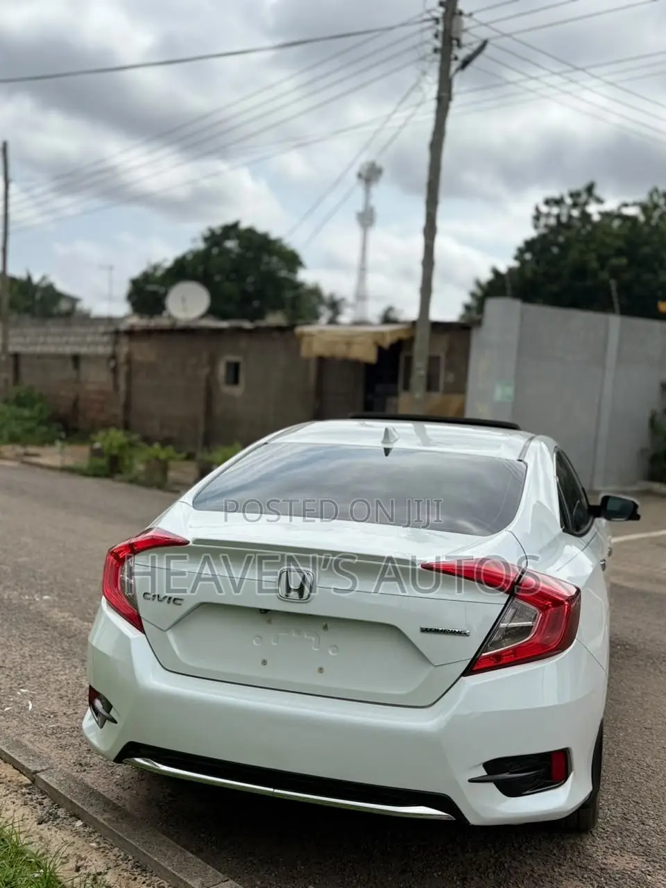 New Honda Civic Touring Sedan 2019 White