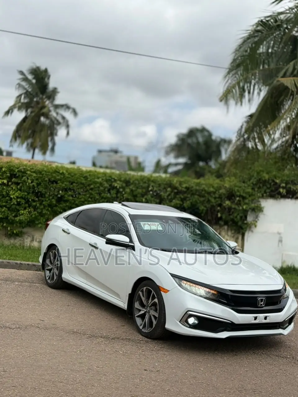 New Honda Civic Touring Sedan 2019 White