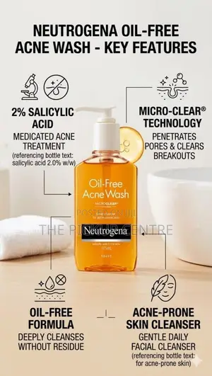 Neutrogena Oil Free Acne Wash – 9.1 Fl Oz (240 Each)