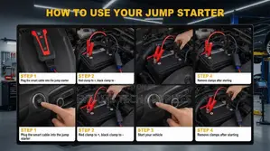 3000A Car Battery Jump Starter 12V Portable Jump Box Auto Power