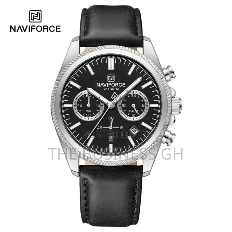 Naviforce Watch for Men (Leather Strap)