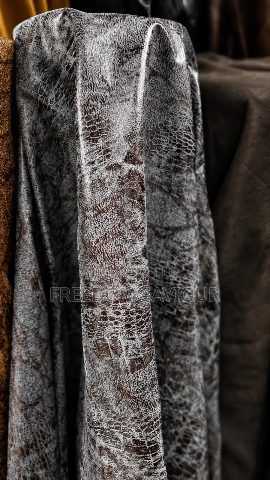 Premium Grey Herringbone Upholstery Fabric