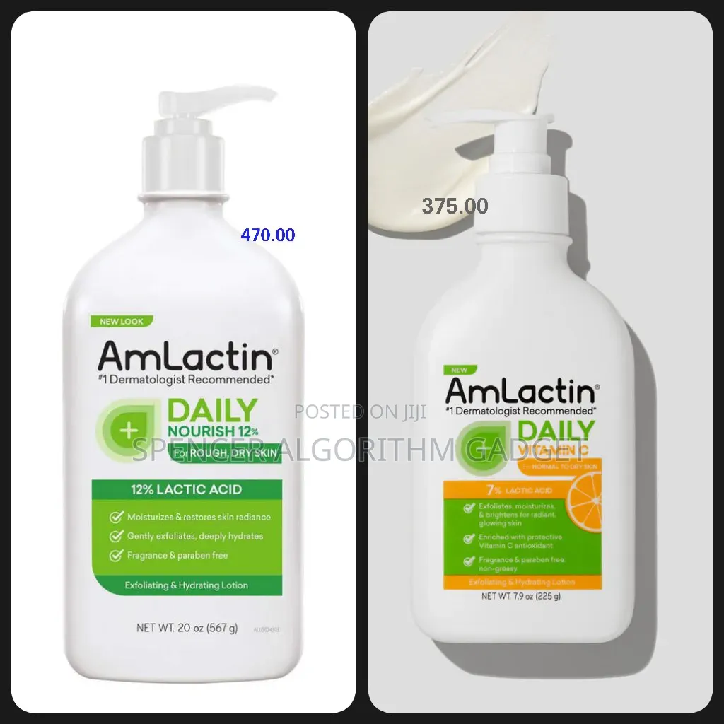 Amlactin Daily Vit C Lt With 7% Lactic Aha/Nourish Lt 12% Lactic Acid